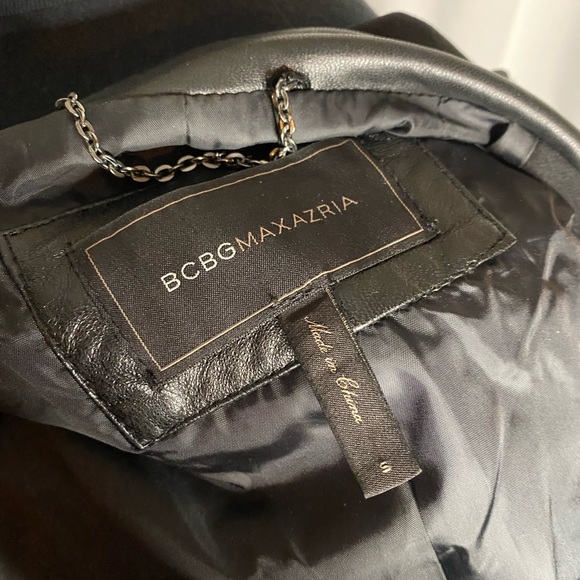 BCBGMaxazria Black Ava Moto Jacket - Small - Picture 7 of 7